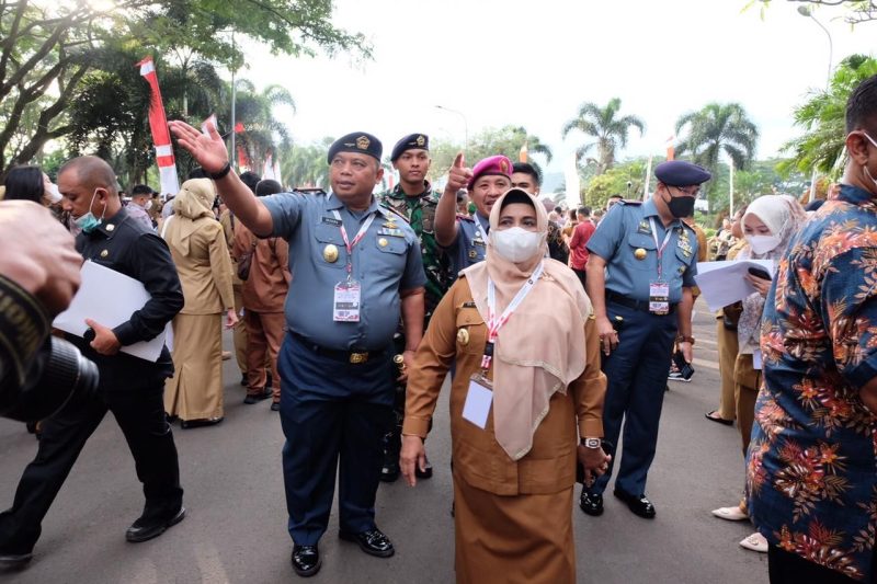 Walikota Tanjungpinang Rahma di saat menghadiri rapat koordinasi Nasional bersama Presiden