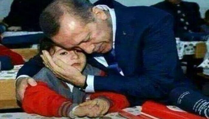 Sedih, Ketika Presiden Erdogan Sanggupi Jadi Orangtua Anak Yatim Piatu Saat Kunjungan Orangtua di Sekolah