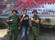 Karya Bakhti Dalam Rangka Memperingati HUT TNI ke 73, Pemuda Tanjungpinang Berikan Apresiasi Kepada TNI