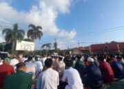 Masyarakat Antusias Ikuti Sholat Idul Adha di Mapolresta Tanjungpinang