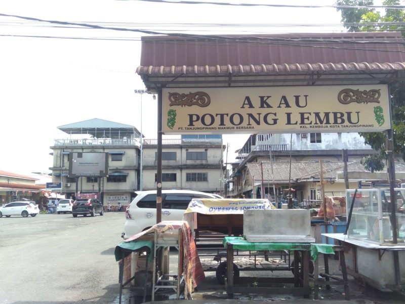 Kawasan Akau Potong Lembu pada siang hari