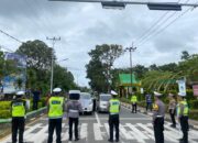 Satlantas Polresta Tanjungpinang Kampanye Keselamatan Berlalulintas di Traffic Light