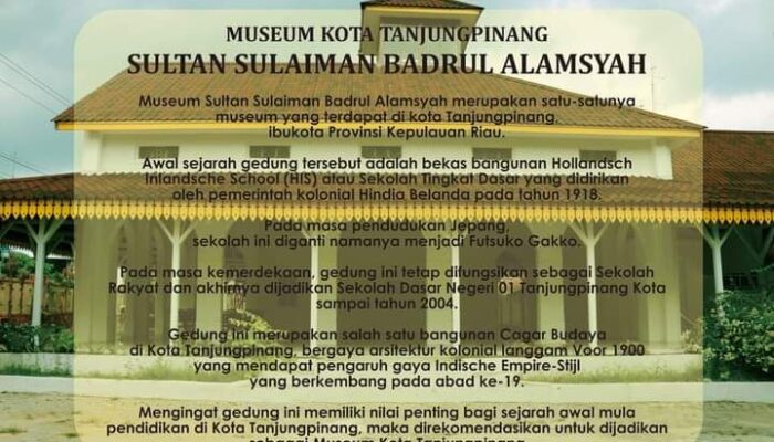 Museum Sultan Sulaiman Badrul Alamsyah Miliki 2613 Koleksi Benda Bersejarah