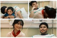 jepretan layar video saat Fujianti Utami menjenguk Thariq Halilintar