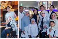 moment perayaan ulang tahun pernikahan Syahrini dan Reino Barack