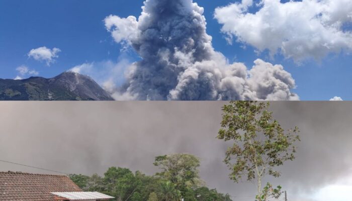 Peristiwa Erupsi Gunung Merapi di Kabupaten Magelang Tidak Ada Korban Jiwa Maupun Material Yang Rusak