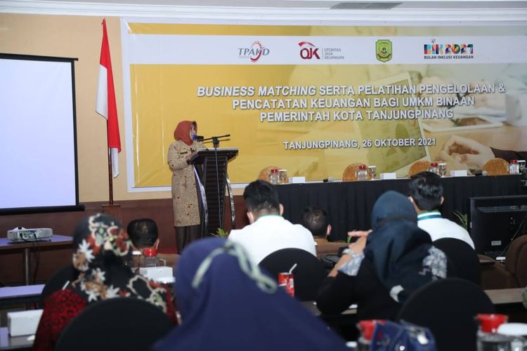 Rahma saat membuka kegiatan bersama UMKM