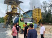 Satreskrim Polres Bintan dan Polsek Gunung Kijang Lakukan Pemeriksaan Lokasi diduga tempat penambangan Pasir