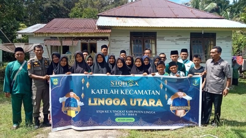 Kafilah Kecamatan Lingga Utara yang telah mengikuti STQH Ke X tingkat Kabupaten Lingga