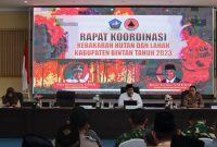 Rapat Koordinasi Karhutla Kapolres bersama Forkompinda Kabupaten Bintan
