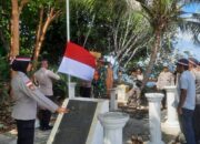 Sempena HUT Bhayangkara, Polsek Bintan Timur Kibarkan Bendera Merah Putih di Pulau Terluar