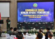 Tingkatkan Sinergitas TNI AD Dengan Pemerintah,  Korem 033 Wira Pratama Gelar Komunikasi Sosial