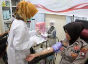 Puluhan Personil Polres Bintan Donor Darah Menyambut HUT Humas Polri Pada Akhir Oktober Mendatang