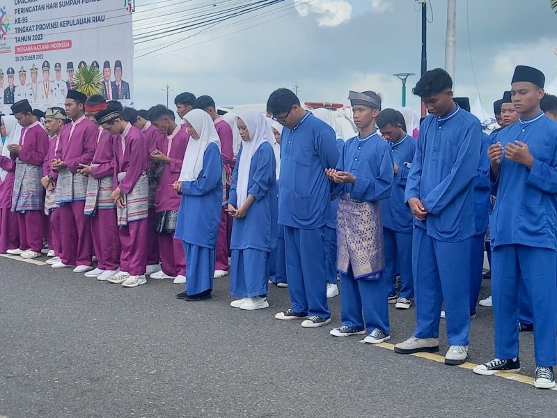 Para peserta didik di Tanjungpinang ketika bersiap mengikuti ujian Semester ganjil 2023