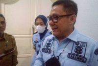 Kakanwil Kemenkumham Kepri Saffar Muhammad Ghodam usai menghadiri Launching SiPerwarna di Kantor Kanwil Kemenkumham Kepri