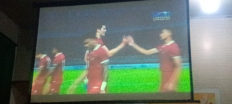 Para punggawa Timnas Indonesia usai melakoni laga FIFA Matchday dengan Palestina di Stadion Gelora Bung Tomo