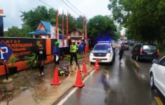 Kecelakaan Lalu lintas Terjadi di Km 8 Atas Depan Kantor Basarnas