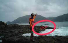 Nasib Malang Pemancing Hilang Tertelan Ombak Dihadapan Anak Istri