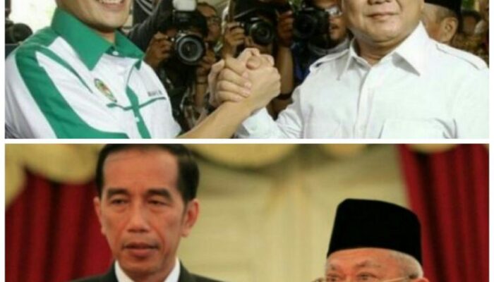 DEKLARASI PILPRES 2019 : Jokowi Pilih Ma’ruf Amin, dan  Prabowo Pilih Sandiaga Uno