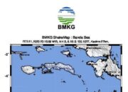 Maluku Tengah diguncang Gempa Tektonik magnitudo M4,9, Tidak Berpotensi Tsunami