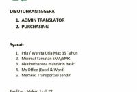 Postingan Lowongan Kerja PT Kertas Terpadu Batamindo