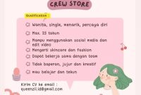 Postingan Lowongan Kerja Queenzii