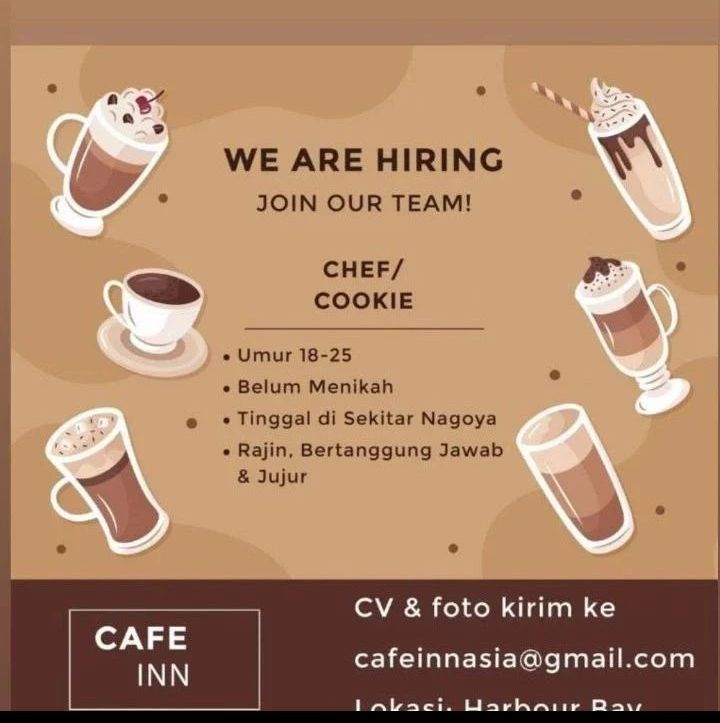 Postingan Lowongan Kerja Cafe Inn