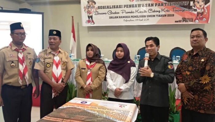Wakil Walikota Tanjungpinang Hadiri Giat Bawaslu Gandeng Pramuka Sukseskan Pemilu 2019