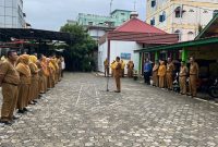 Seluruh ASN Disbudpar Kota Tanjungpinang mengikuti Apel pagi dan sosialisasi P4GN