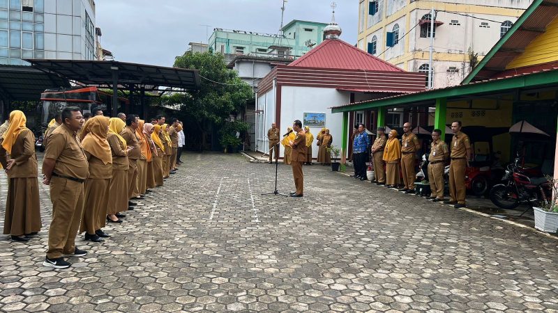 Seluruh ASN Disbudpar Kota Tanjungpinang mengikuti Apel pagi dan sosialisasi P4GN