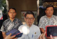 Ketua Bawaslu Tanjungpinang Muhammad Yusuf dalam konferensi persnya, Jumat (23/2/2024)