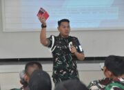 Dansatpom Lanud RHF Berikan Materi Penegakan Tata Tertib Hukum Militer