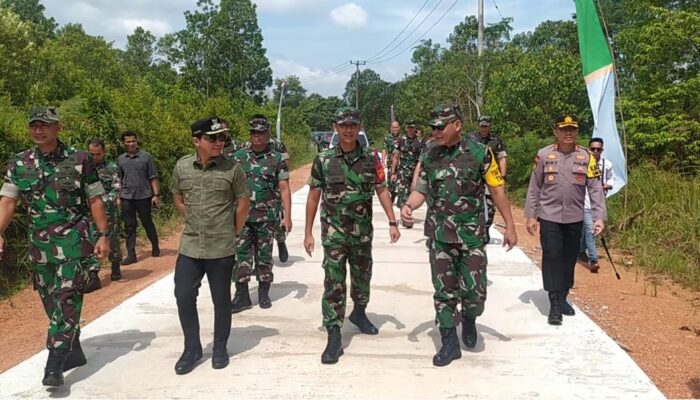 Tim Wasev Mabesad Kunjungi Lokasi TMMD Ke 119 Kabupaten Bintan