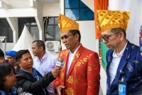 Menkumham RI menghadiri HUT Kota Palu, Sabtu (28/9/2024) foto Ragil