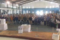 Simulasi Pemungutan dan Penghitungan suara di Gor Lebar Daun Kijang Kota, Sabtu (9/11/2024) foto: istimewa