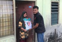 Satreskrim Polres Lingga salurkan sembako kepada masyarakat kurang mampu, Jumat (17/1/2025) foto: Polres Lingga/Herdoni