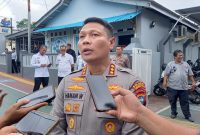 Kapolresta Tanjungpinang Kombes Pol Hamam Wahyudi usai mengikuti prosesi pisah sambut Kepala Rutan Tanjungpinang, Kamis (28/2/2025) foto: Indrapriyadi 