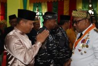 Kapolresta Tanjungpinang menyambut kedatangan Walikota Tanjungpinang Lis Darmansyah, Sabtu (1/3/2025) foto: Polresta Tanjungpinang 
