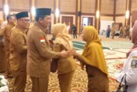 Halal bi Halal Pemprov Kepri di Aula Wan Seri Beni Dompak, Selasa (8/4/2025) foto: Indrapriyadi