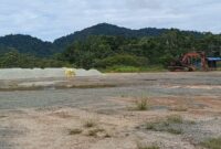 Pelabuhan jeti Diduga Ilegal di Pantai Padang Melang Jadi Sorotan warga, Senin (23/6/2025) foto: Wan Yudi