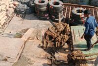 Moveable Bridge Pelabuhan Roro Jagoh yang rusak pada Minggu (27/7/2025) foto: Herdoni 