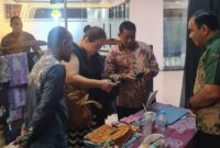 Karya Batik Lapas Cipinang pada Pameran Batik Nasional, Kamis (31/7/2025) foto: Ragil