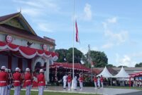 Upacara peringatan HUT ke-80 Kemerdekaan RI tingkat Provinsi Kepri di Gedung Daerah Tanjungpinang, Minggu (17/8/2025) foto: Indrapriyadi 