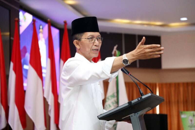 Amsakar Achmad dalam menghadiri pelantikan pengurus BWI Batam, Rabu (13/8/2025) foto: Istimewa 