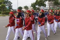 Salah satu peserta Gerak Jalan di Kota Batam, Sabtu (23/8/2025) foto: istimewa 