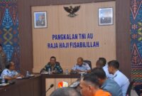 Rapat Lanjutan Persiapan HUT RI di Lanud RHF Tanjungpinang, Rabu (6/8/2025) foto: Pen Lanud 