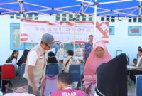 Bakti Sosial pemeriksaan kesehatan gratis Basarnas Natuna di Pulau Laut, Rabu (6/8/2025) foto: istimewa 