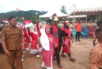 Pawai Pembangunan HUT Ke-80 RI di Jemaja Timur, Senin (18/8/2025) foto: Wan Yudi 