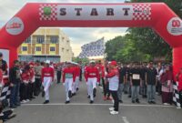 Pelepasan Peserta Gerak Jalan 17 Km, Sabtu (23/8/2025) foto: istimewa 