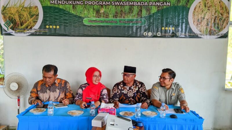 Bimtek BRMP Provinsi Kepri bersama Kelompok Tani di Anambas, Kamis (28/8/2025) foto: Wan Yudi 
